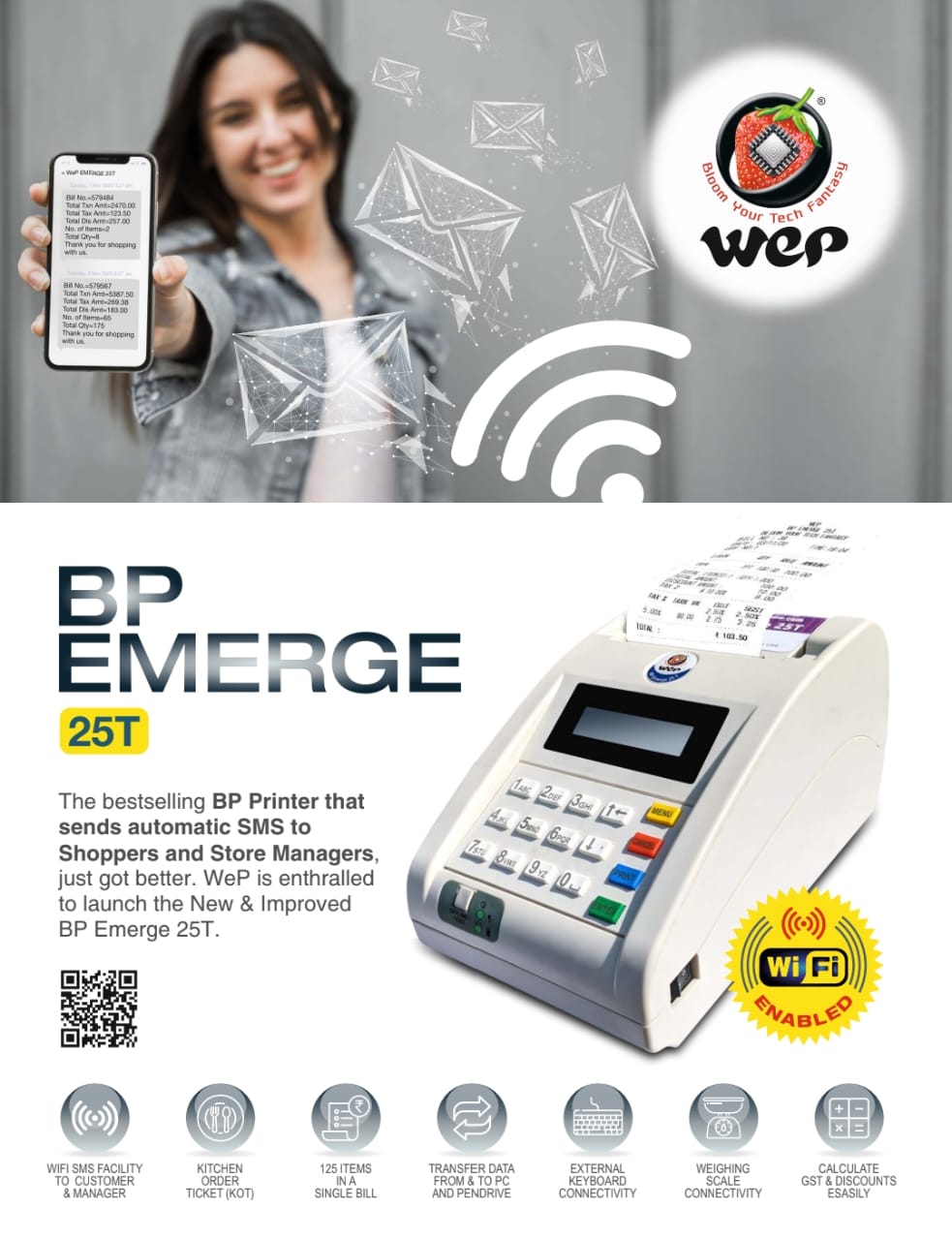 Wep BP Emerge 25t Billing Machine
