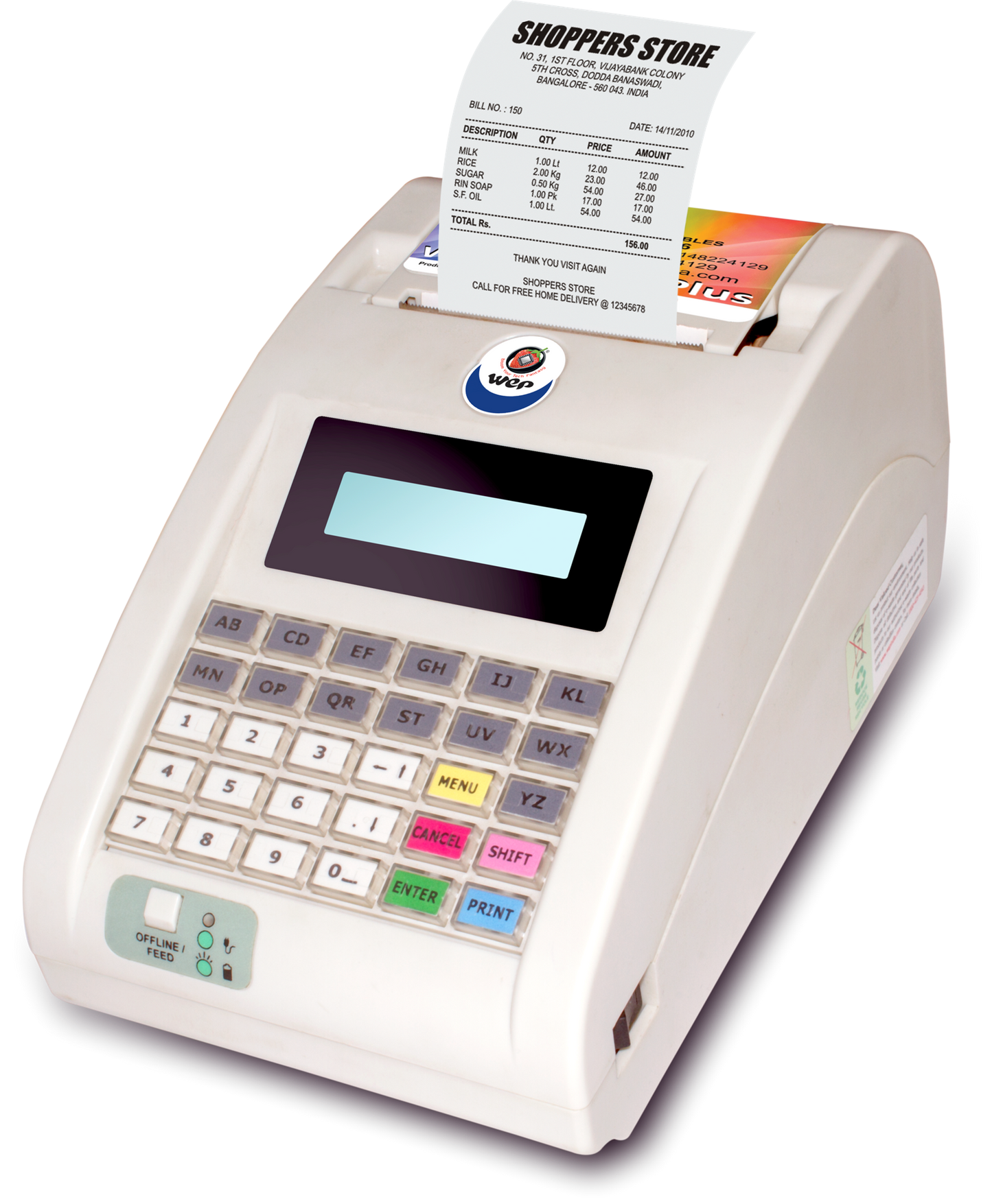 Wep BP Joy Plus - Billing Machine