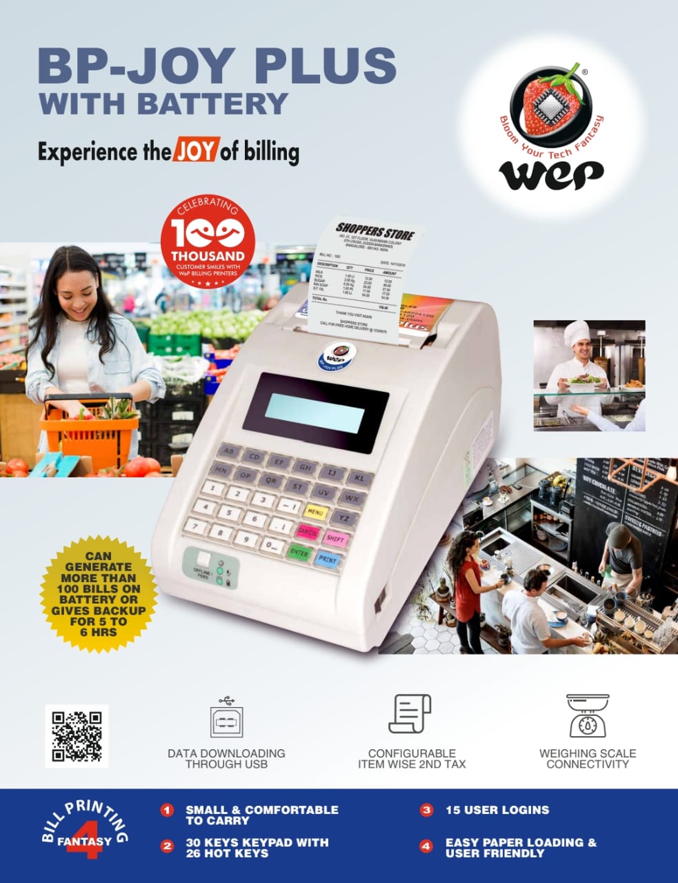 Wep BP Joy Plus - Billing Machine